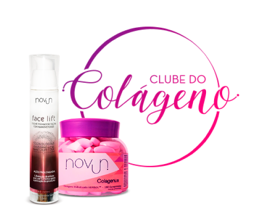 Assinatura Clube do Colágeno – Novun Colagenus + Novun Face Lift