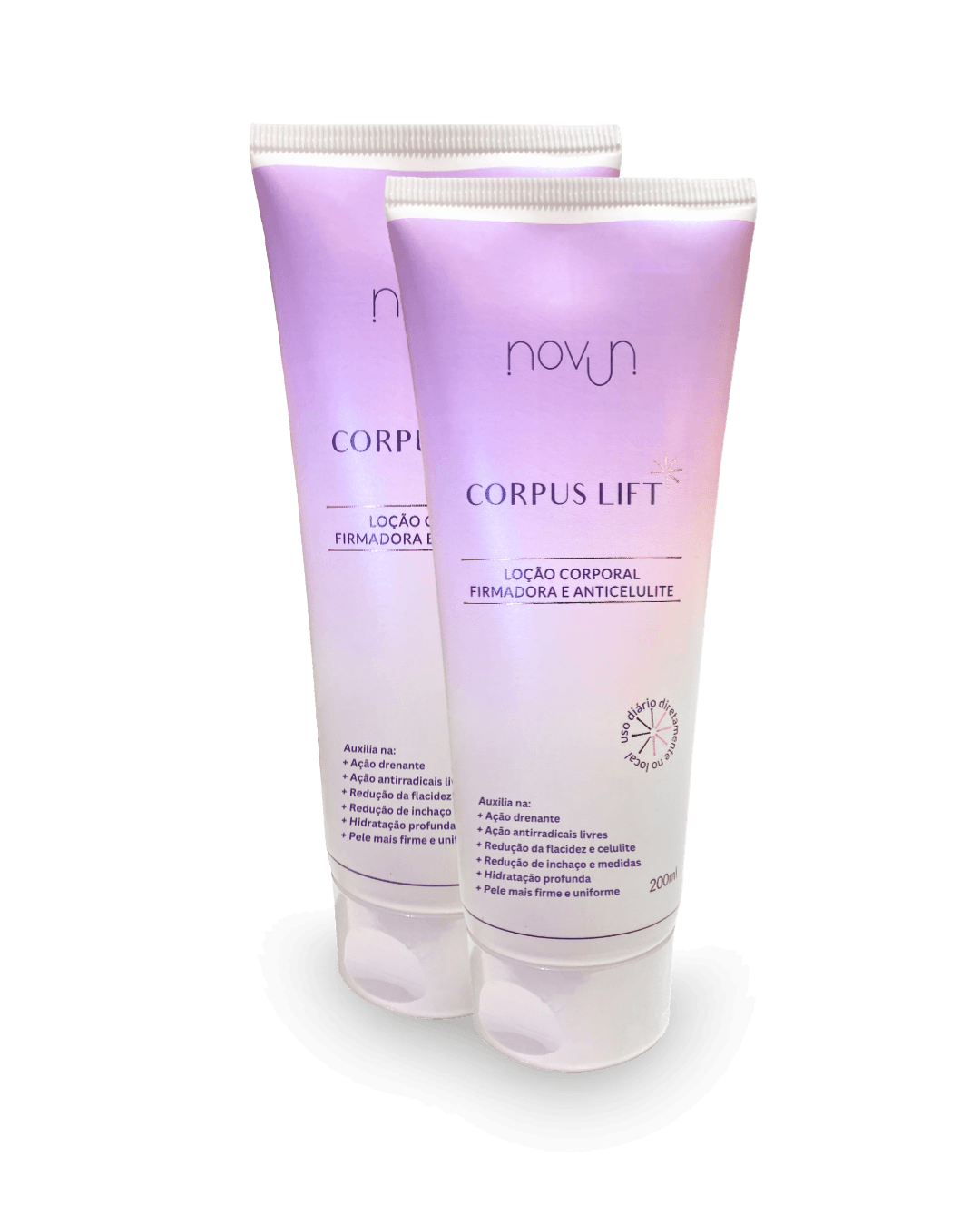 2 Unidades – Novun Corpus Lift – Loção corporal firmadora e anticelulite